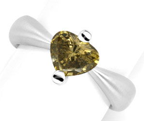 Foto 1 - Ring 1,12ct Diamant Herz Einkaräter Super Design, S4199